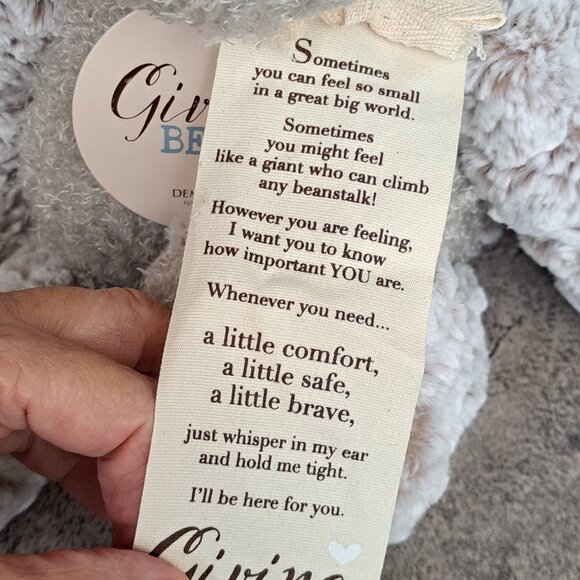 Demdaco Giving Teddy Bear Lift The Spirit Plush Stuffed Animal 17" - Picture 9 of 16